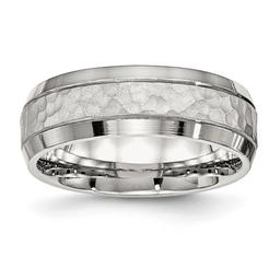 Mens Gentlemens Classics(tm) 7.5mm Hammer Detailed Wedding Band