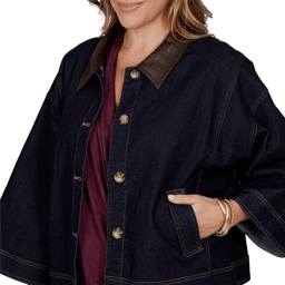 Plus Size Ruby Rd. English Countryside Denim Jacket