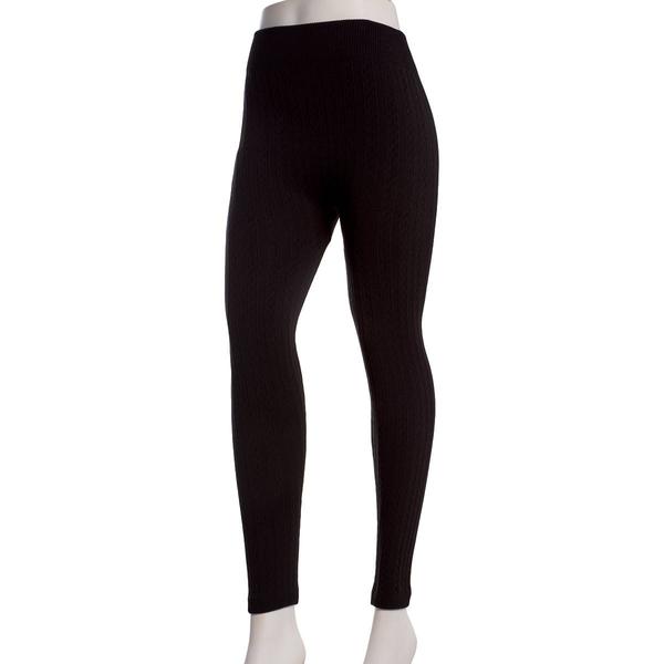 Womens Seven Apparel Textured Fleece Lined Jacquard Leggings