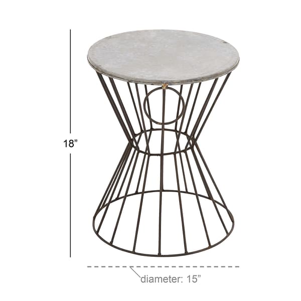 9th & Pike&#174; Iron Farmhouse Stool