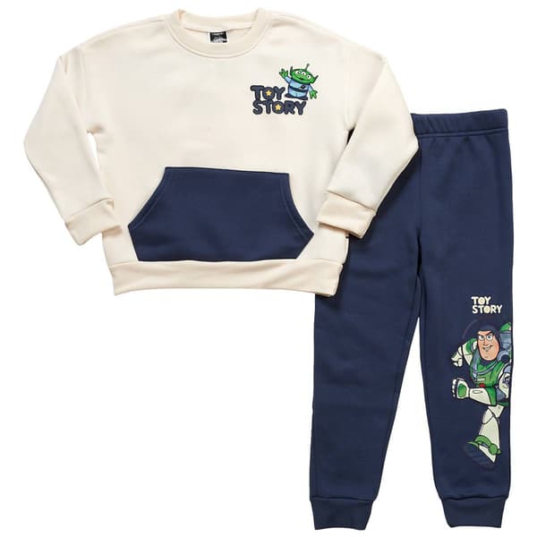 Boys (4-7) Disney Toy Story Sweatshirt & Jogger Set - Off White - image 