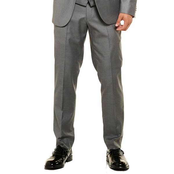 Mens Kenneth Cole Reaction&#40;R&#41; Solid Slim Fit Suit Pants- Light Grey