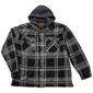 Mens Big & Tall Mountain Ridge Sherpa Lined Jacket- Grey/Charcoal - image 1