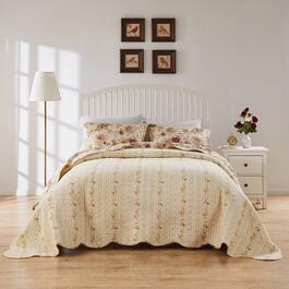 Greenland Home Fashions&#8482; Antique Rose Ecru Bedspread Set