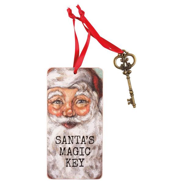 Primitives By Kathy Santa''s Magic Key Ornament