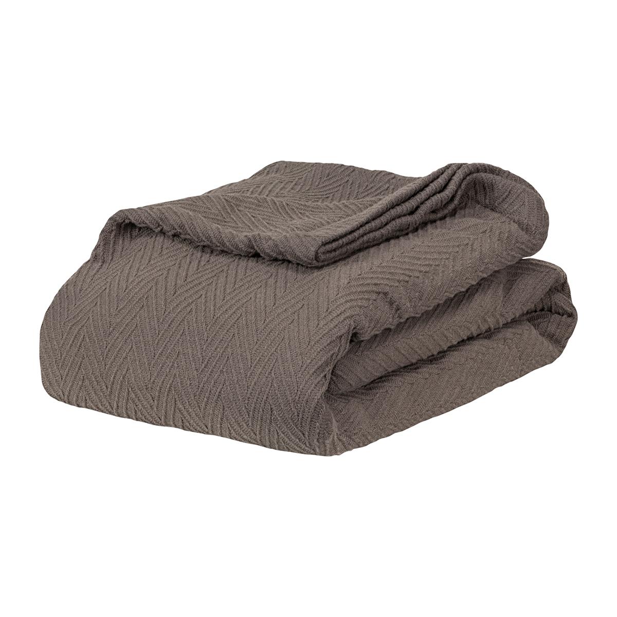 Superior All-Season Chevron Cotton Blanket