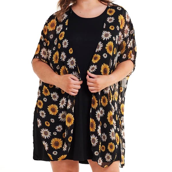 Juniors Plus Liberty Love Diana 2pc. Kimono & Dress Set