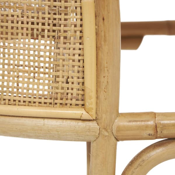 9th & Pike&#174; Natural Brown Rattan Bench