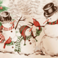 Threadmade Snowman Winterland Holiday Snowflake Tablecloth - image 4