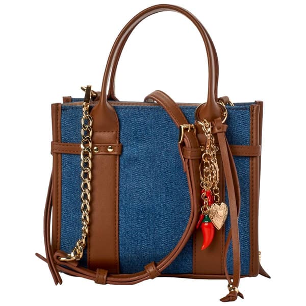 Madden Girl Denim Mini Tote - image 