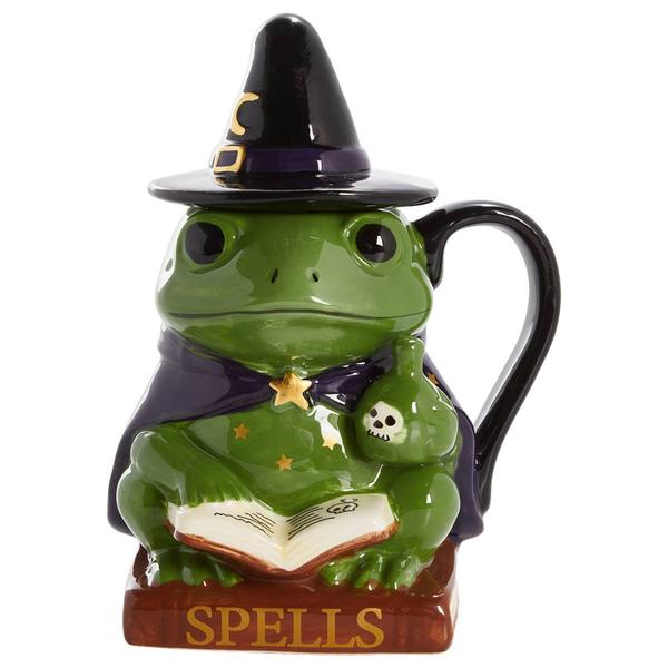 Home Essentials Wizard Frog 22oz Halloween Mug - image 