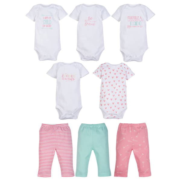 Baby Girl (NB9M) MiracleWear(R) Print Bodysuit & Pants Sets - image 