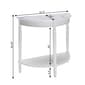 Convenience Concepts French Country Half-Round Entryway Table - image 3