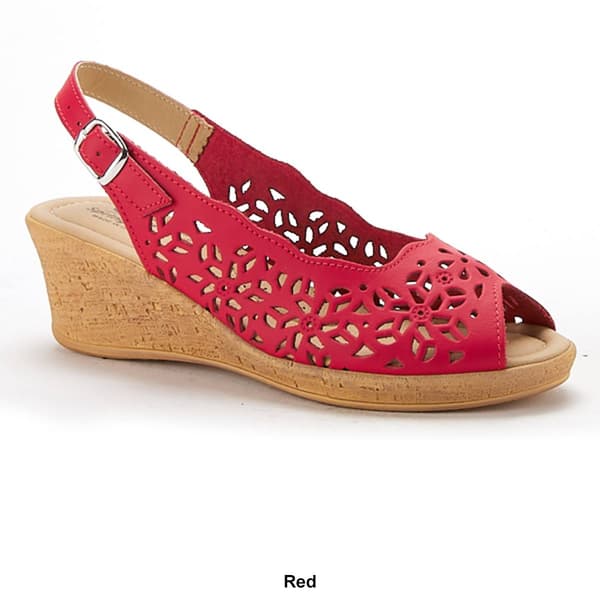 Spring Step Women's Loriya Slingback Wedge Sandal - Comfortable Dress Sandals