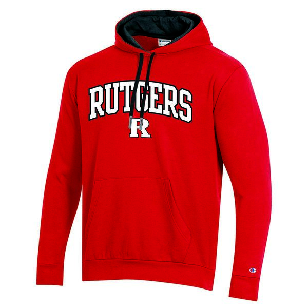 Mens Champion University of Rutgers Pullover Hoodie - image 