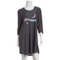 Womens Jaclyn 3/4 Sleeve Dreamy Screen Print Nightshirt - image 1