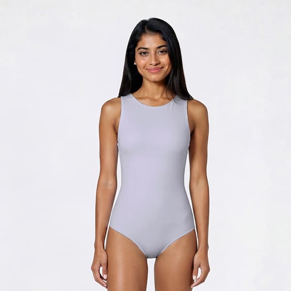 Juniors Derek Heart Double Layer Crewneck Sleeveless Bodysuit