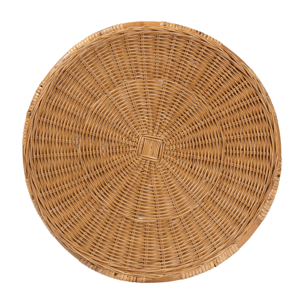 bali & pari Jayana Natural Rattan Round End Table