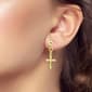 Designs by FMC Polished Cross Drop Post Earrings - image 3