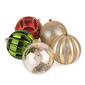National Tree 13in. Gold&#44; Red&#44; & Green Ball Ornaments - Set of 9 - image 3