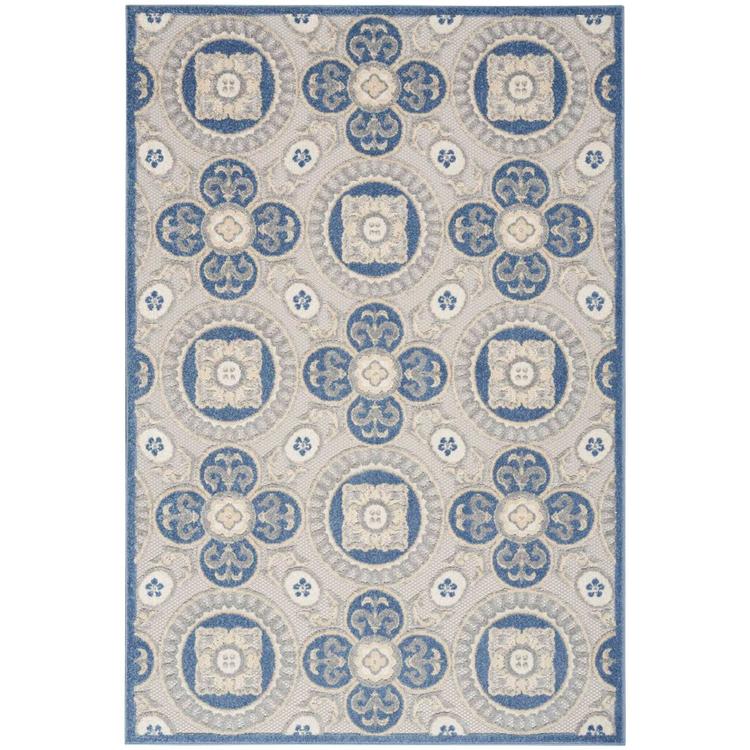 Nourison Aloha Tile Pattern Indoor/Outdoor Area Rug