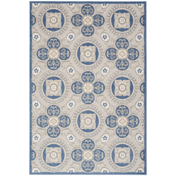 Nourison Aloha Tile Pattern Indoor/Outdoor Area Rug