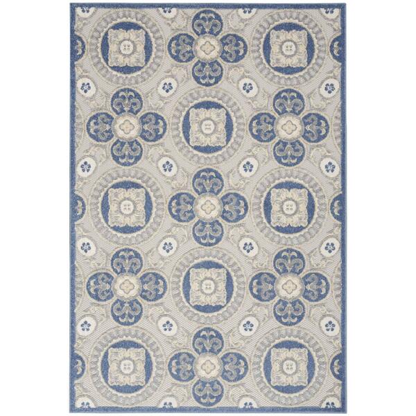 Nourison Aloha Tile Pattern Indoor/Outdoor Area Rug - image 