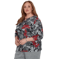 Plus Size Alfred Dunner Classics 3/4 Sleeve Keyhole Floral Blouse - image 3