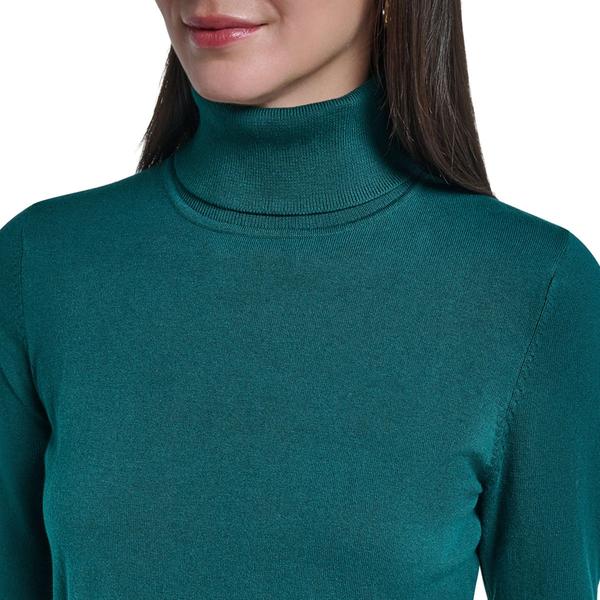 Womens Tommy Hilfiger Long Sleeve Solid Turtleneck Sweater