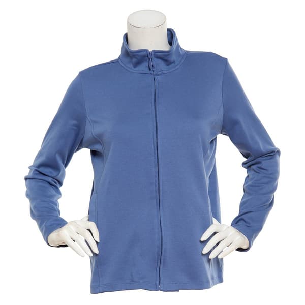 Petite Hasting &amp; Smith Long Sleeve Zip Mock Neck Jacket - image 