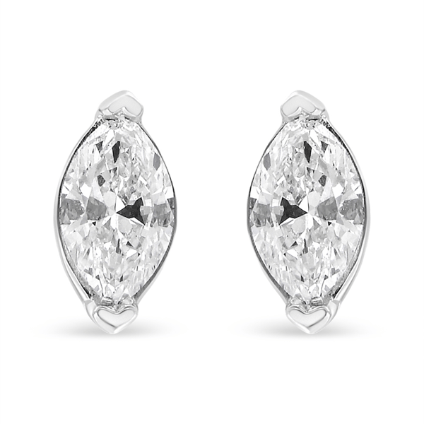 Haus of Brilliance Marquise Lab Grown Diamond Stud Earrings