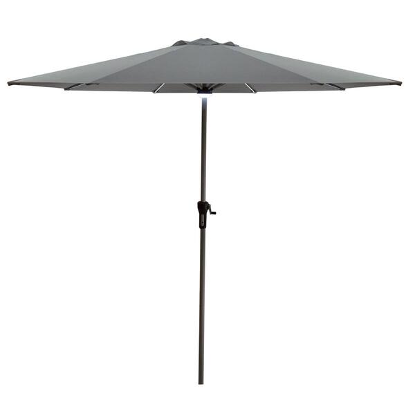 Northlight Seasonal 9ft. Solar Patio Market Tilted Umbrella - image 