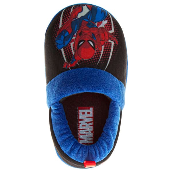 Little Boys Marvel Swinging Spider-Man Dual Sizes Slippers