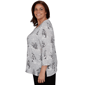 Plus Size Alfred Dunner Classics Penguins and Trees Blouse - image 4