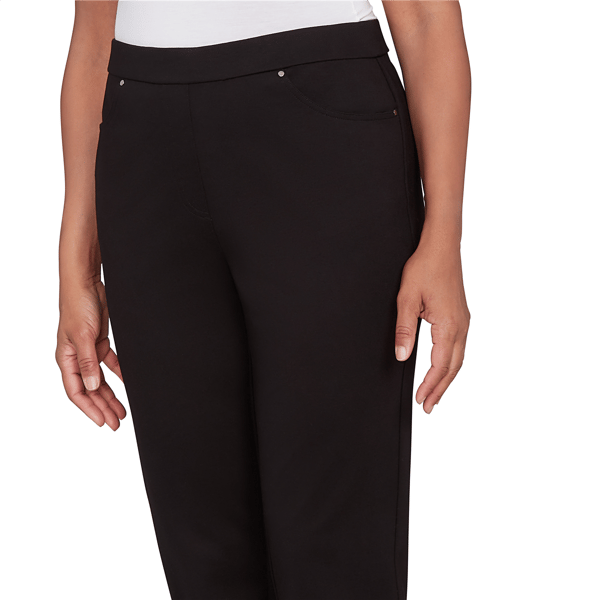 Womens Alfred Dunner Barcelona Ponte Knit Short Length Pants