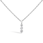 Haus of Brilliance Lab-Grown Diamond 3-Stone Pendant Necklace - image 1