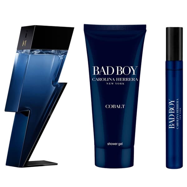 Carolina Herrera Bad Boy Cobalt Eau de Parfum 3pc. Gift Set