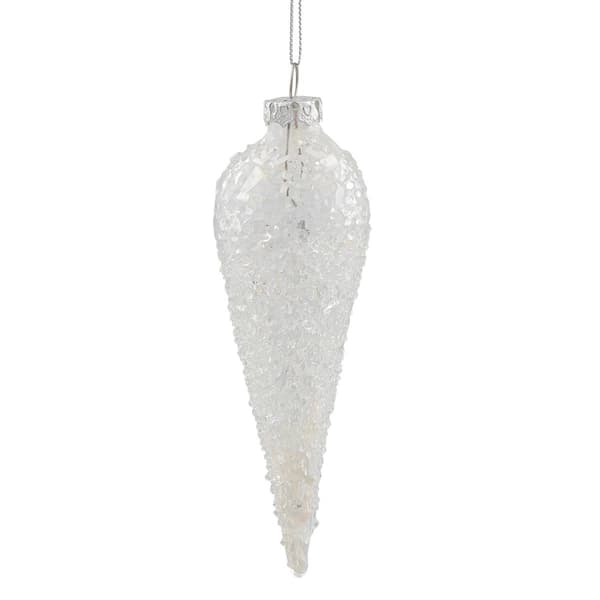 Northlight Seasonal Clear Glass Winter Icicle Ornament