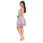 Juniors Emerald Sundae Lilac Shimmer Tiered Skater Dress - image 4