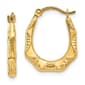 Gold Classics(tm) 14kt. Gold Hollow Oval Hoop Earrings - image 1
