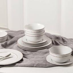 Earth & Clay Hazel 12-Piece Stoneware Dinnerware Set