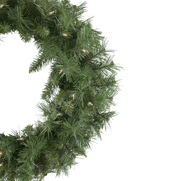 Northlight Pre-lit Chatham Pine Clear Lights Christmas Wreath
