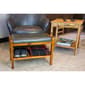 Casual Contemporary Living Solid Acacia Padded Bench - image 3
