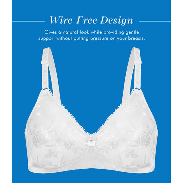 Womens Bestform Floral Jacquard Wire-Free Soft Cup Bra 5006222