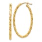 Gold Classics(tm) 14k Gold Diamond Cut Oval Hoop Earrings - image 1