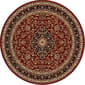 Tayse Sensation Kirsten Red Round Area Rug - 5'3 - image 1