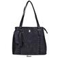 Julia Buxton Whip Stitch Vegan Leather Organizer Tote Bag - image 5