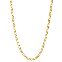 Gold Classics&#40;tm&#41; Gold Over Sterling Silver Curb Chain Necklace