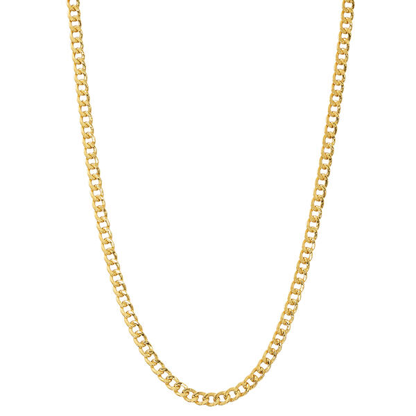 Gold Classics&#40;tm&#41; Gold Over Sterling Silver Curb Chain Necklace - image 
