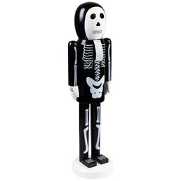 Northlight Seasonal 14in. Wooden Skeleton Halloween Nutcracker